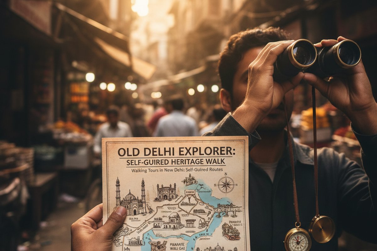 Walking Tours in New Delhi: Self-Guided Routes scene